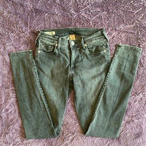 True Religion Halle Mid Rise Super Skinny Jeans